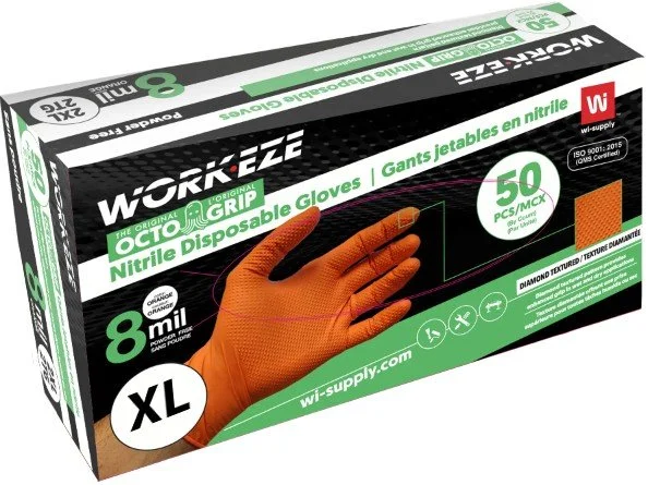 Workeze+Orange+8mil+Gloves+-+
